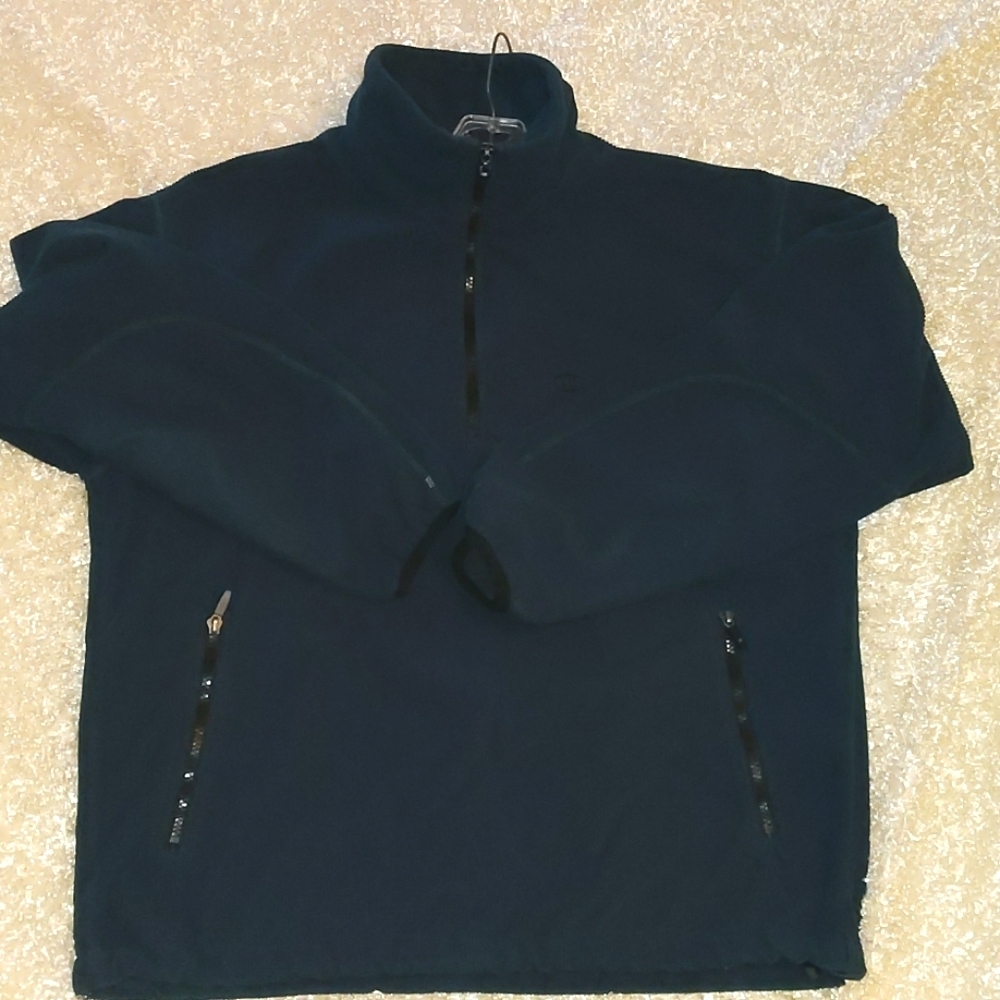 Champion, navy pullover front zip  Size L